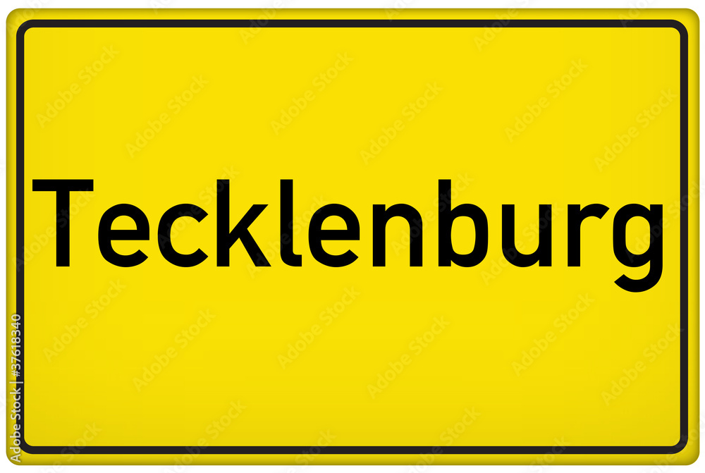 Ortseingangsschild der Stadt Tecklenburg Ortseingangsschild der Stadt Tecklenburg