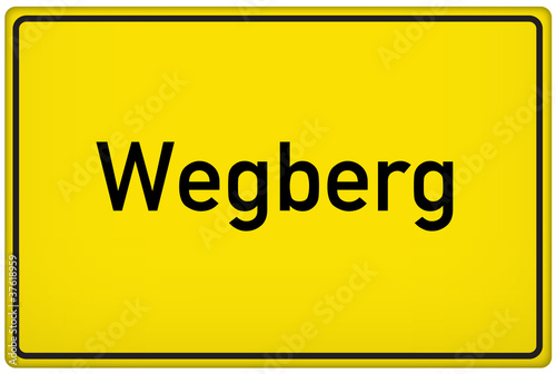 Ortseingangsschild der Stadt Wegberg photo