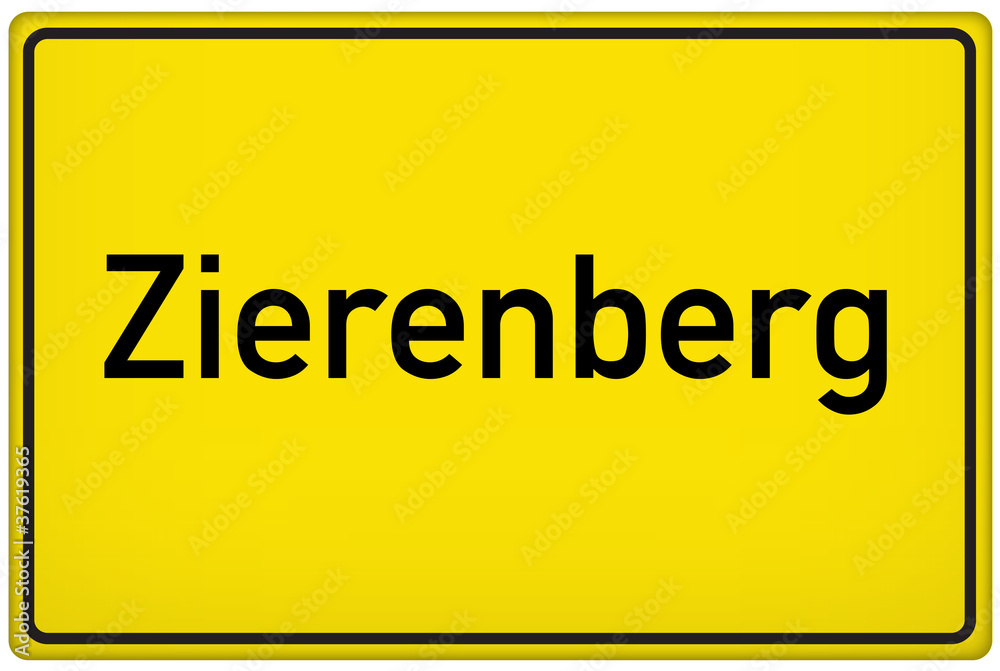 Ortseingangsschild der Stadt Zierenberg Ortseingangsschild der Stadt Zierenberg
