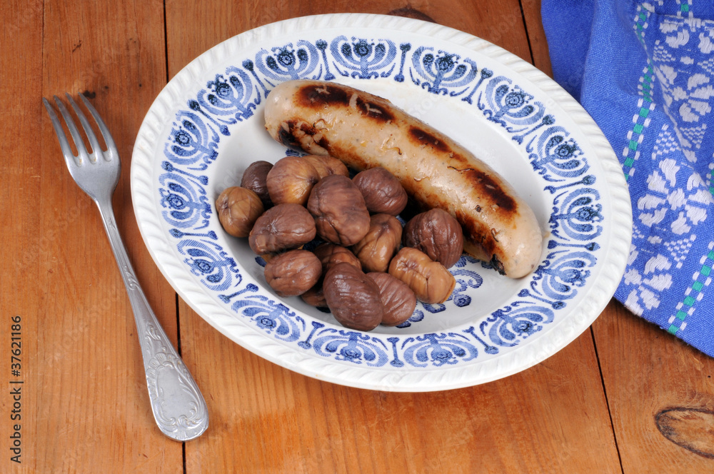 Le boudin blanc et les marrons Le boudin blanc et les marrons
