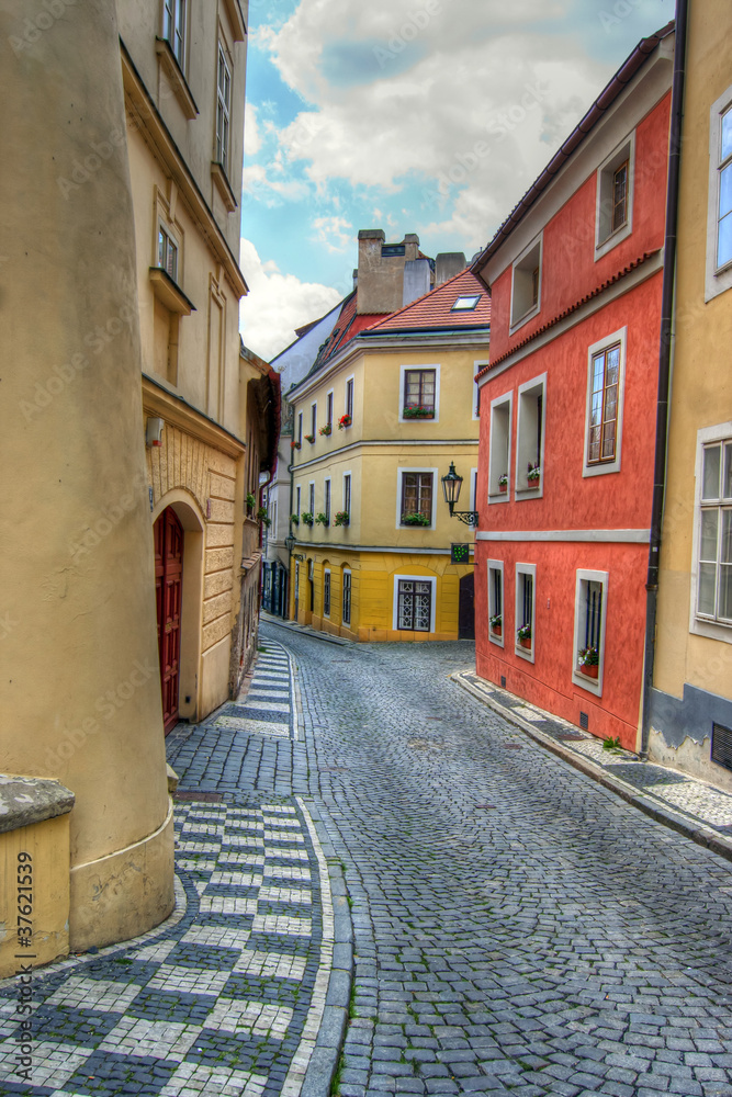 Fototapeta premium Prague alleyway