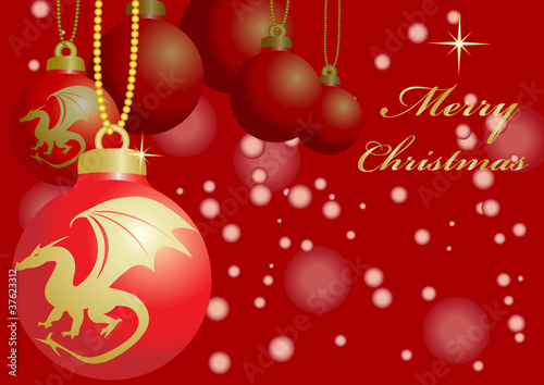 red christmas balls