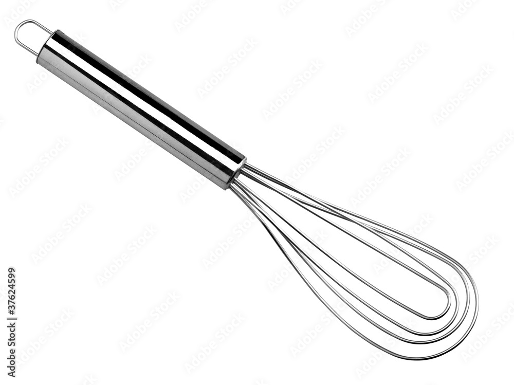 Stainless steel whisk isolated on white background Stainless steel whisk isolated on white background