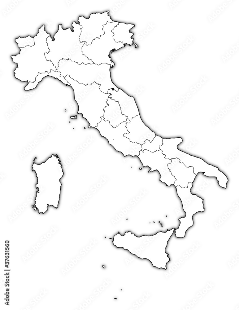 Fototapeta premium Map of Italy