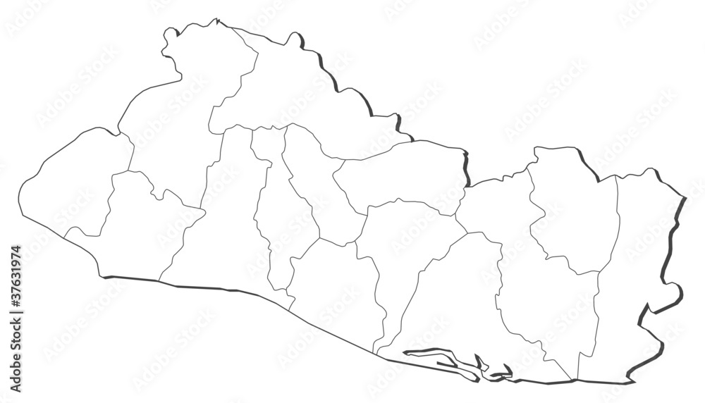 Map of El Salvador Map of El Salvador