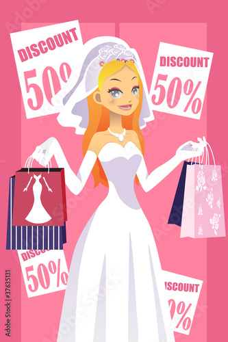 Shopping bride