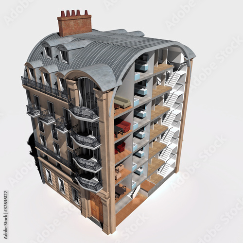 Classic building section