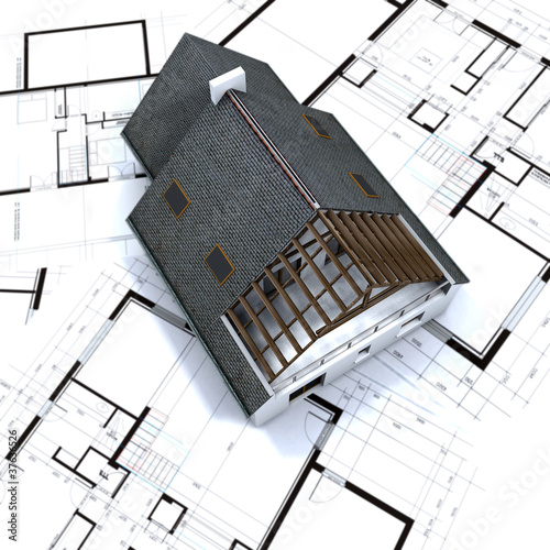 Detached house on architect...