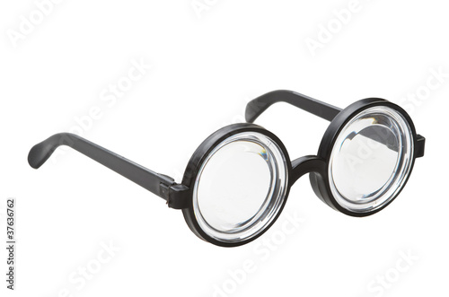 retro galsses isolated