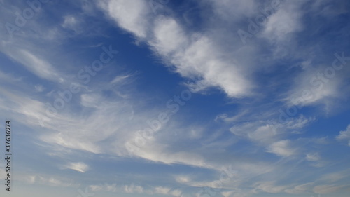 Cloud Plumes in a Blue Sky
