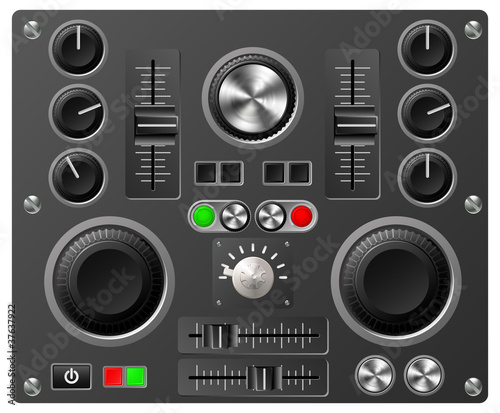Sound board or studio controls