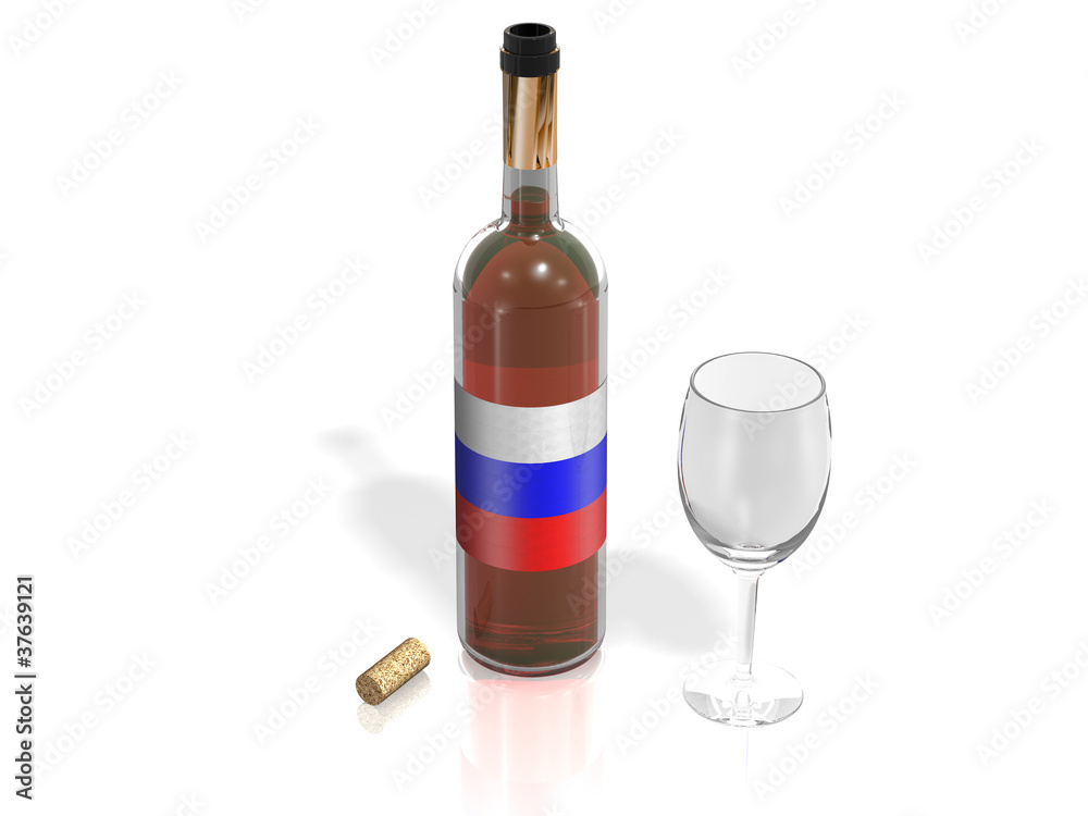 BOTTLE OF WINE RUSSIA BOTTLE OF WINE RUSSIA