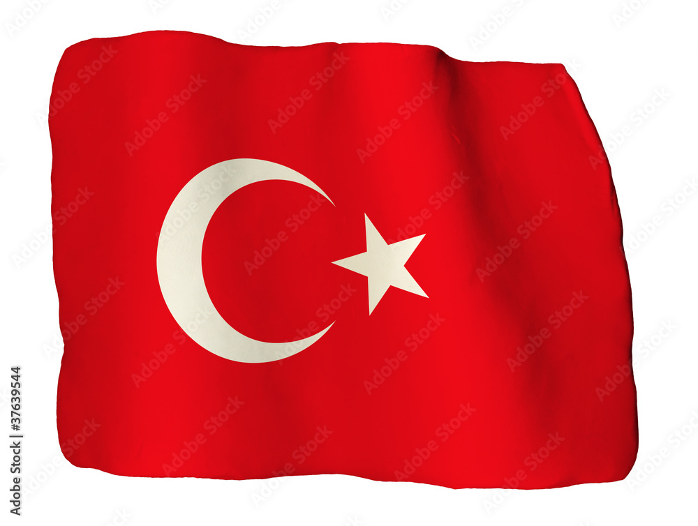 Turchia bandiera di plastilina Turchia bandiera di plastilina