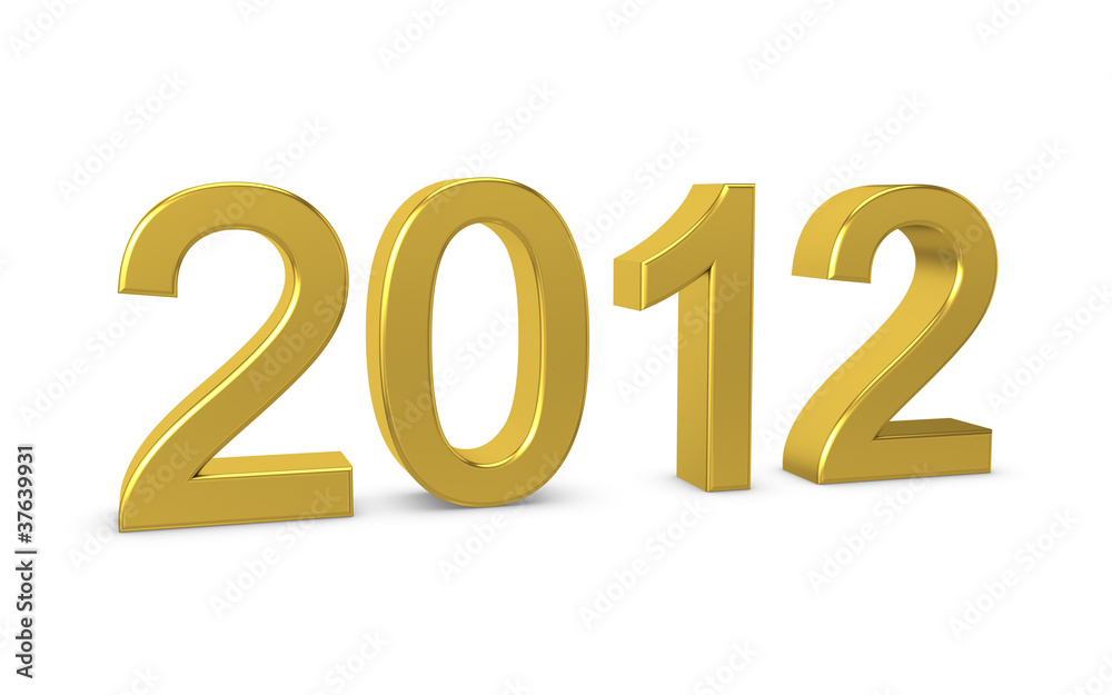 Happy New Year 2012. 3d illustration Happy New Year 2012. 3d illustration