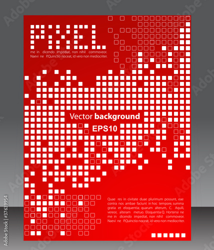 Pixel art. Vector blank.