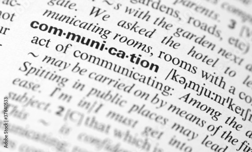 Communication dictionary word