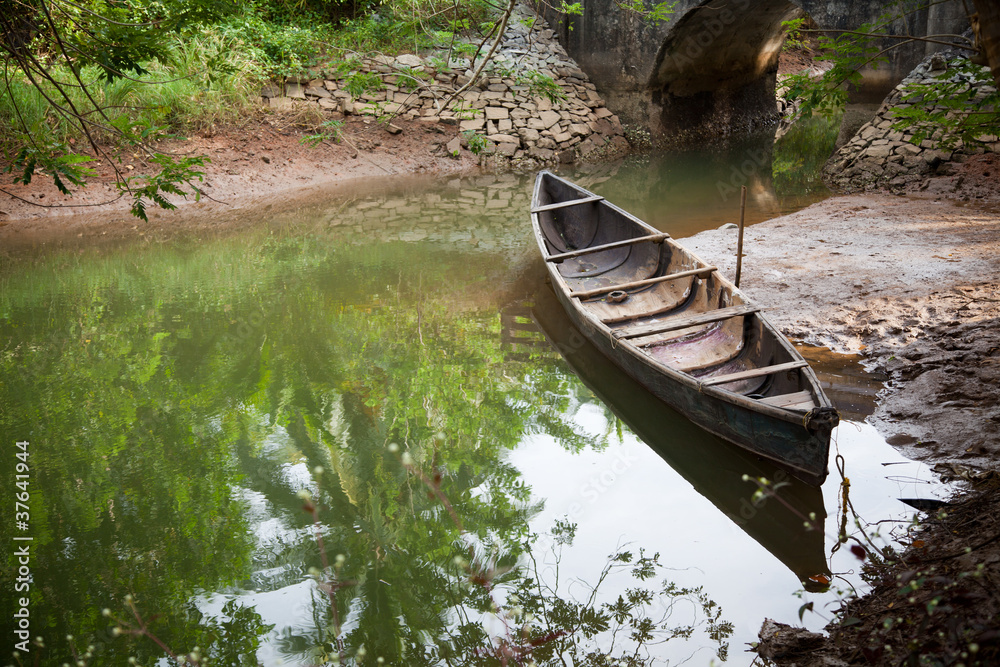 Beautiful view of small fishing boat Beautiful view of small fishing boat