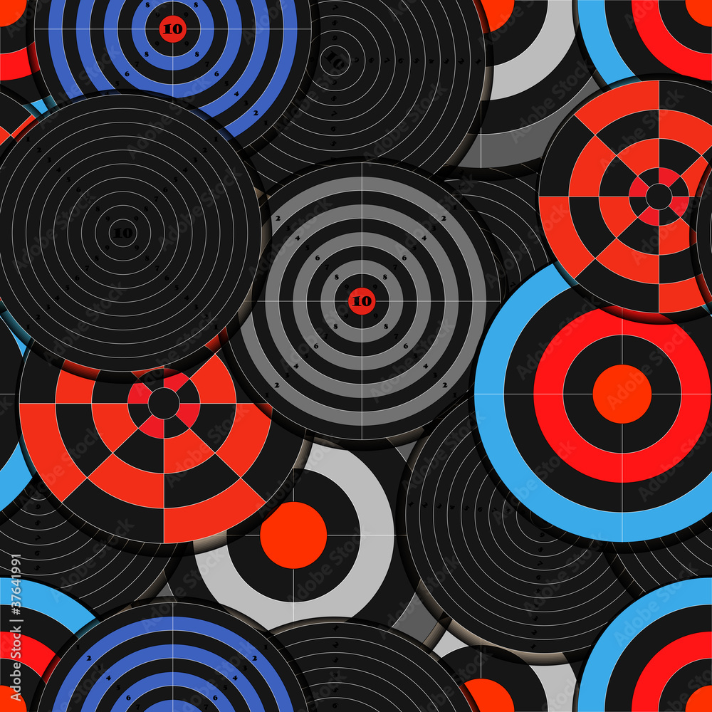 Colorful targets seamless background Colorful targets seamless background