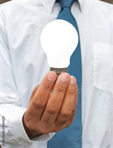 Businessman with idea