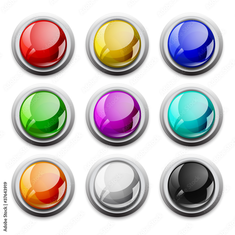 vector modern glossy icons, samples vector modern glossy icons, samples