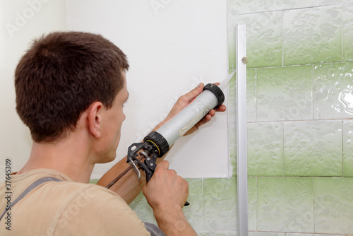 Plumber using silicone cartridge