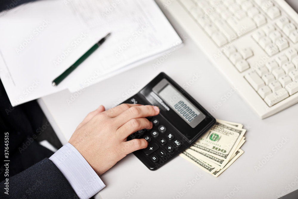 Businessman working Businessman working