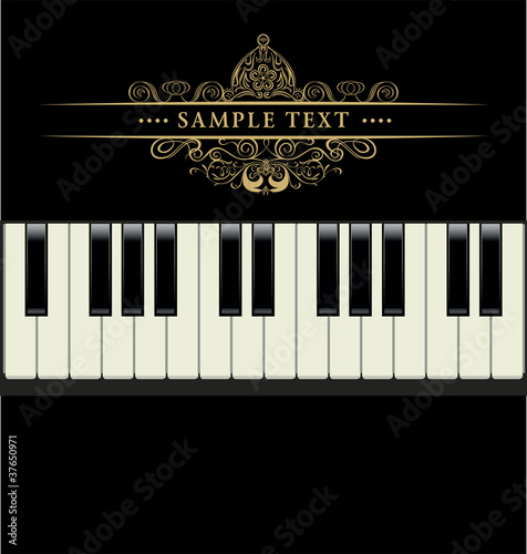 vector piano keyboard