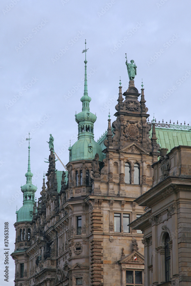 das Rathaus der Hansestadt Hamburg