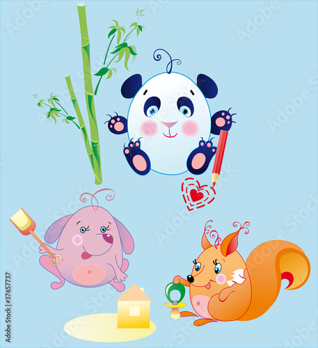 The little animals is funs babies