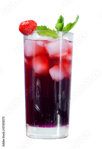 Mojito strawberries  cocktail