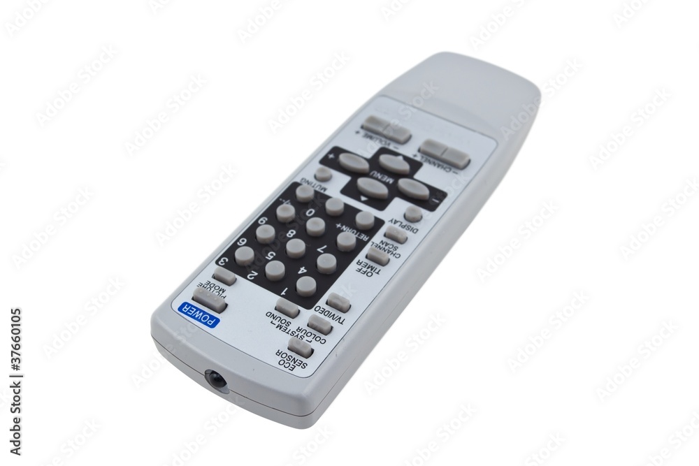 remote control unit on a white background remote control unit on a white background