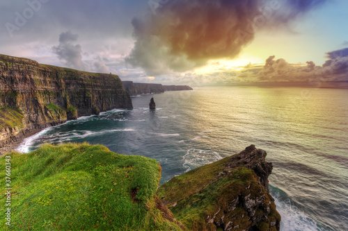 Cliffs of Moher at sunset  Co. Clare  Ireland