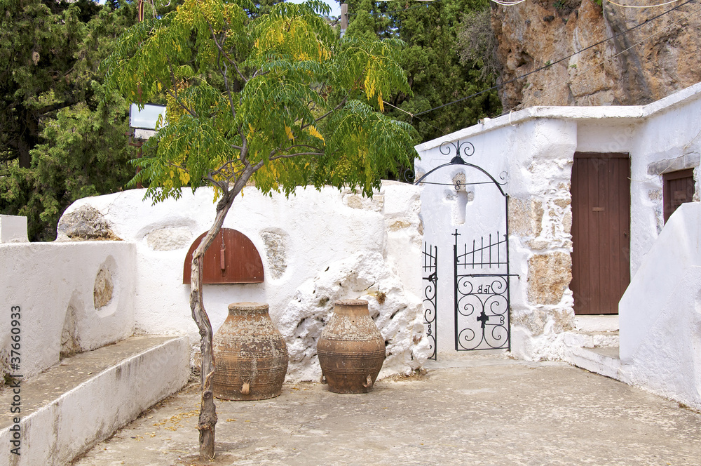 Naklejka premium Griechisches Kloster der 99 heiligen Väter von Azogires auf Kreta