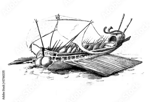 Antique Roman Ship photo