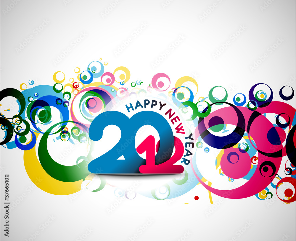 New year 2012 poster design New year 2012 poster design