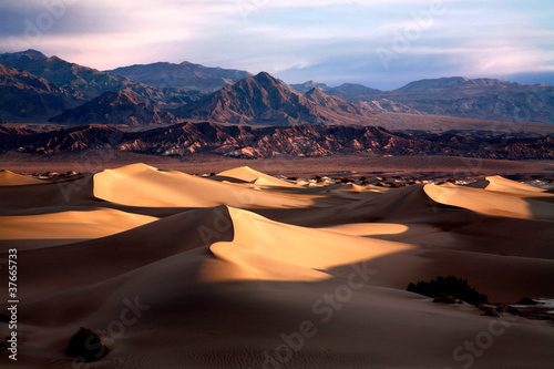 Early Morning Sand Dunes In Death Valley NP, California photo