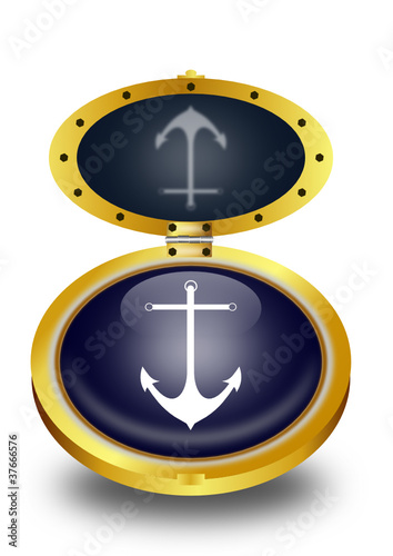 Anchor button (vector)