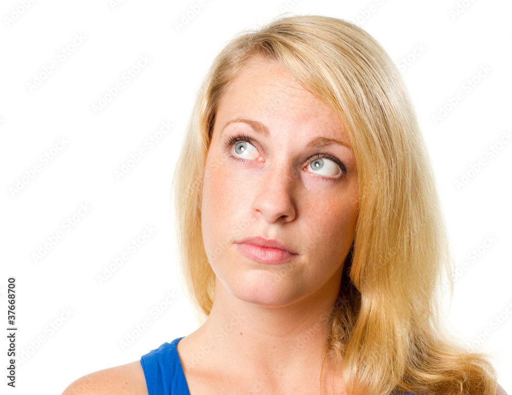 Young woman thinking Young woman thinking