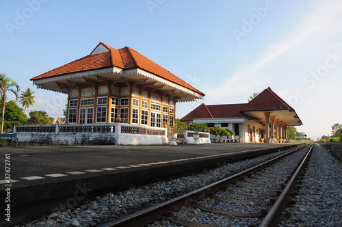 Old railway station in Pattaya, Thailand