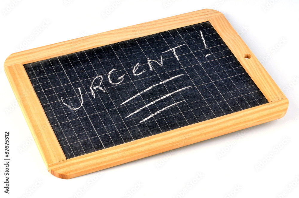 Ardoise urgent