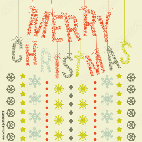 Merry Christmas lettering