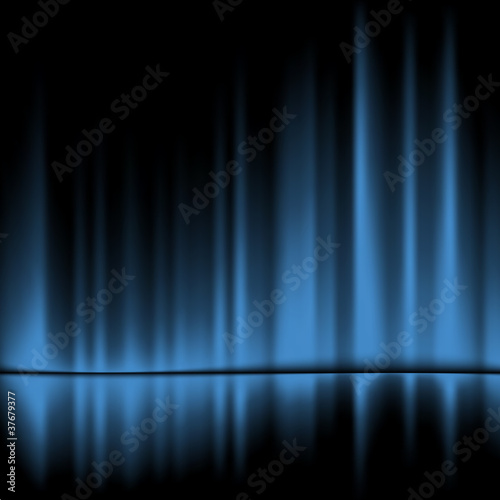 Abstract blue drapes