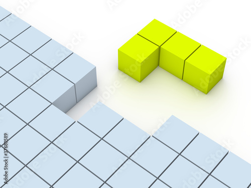 Concept of tetris game
