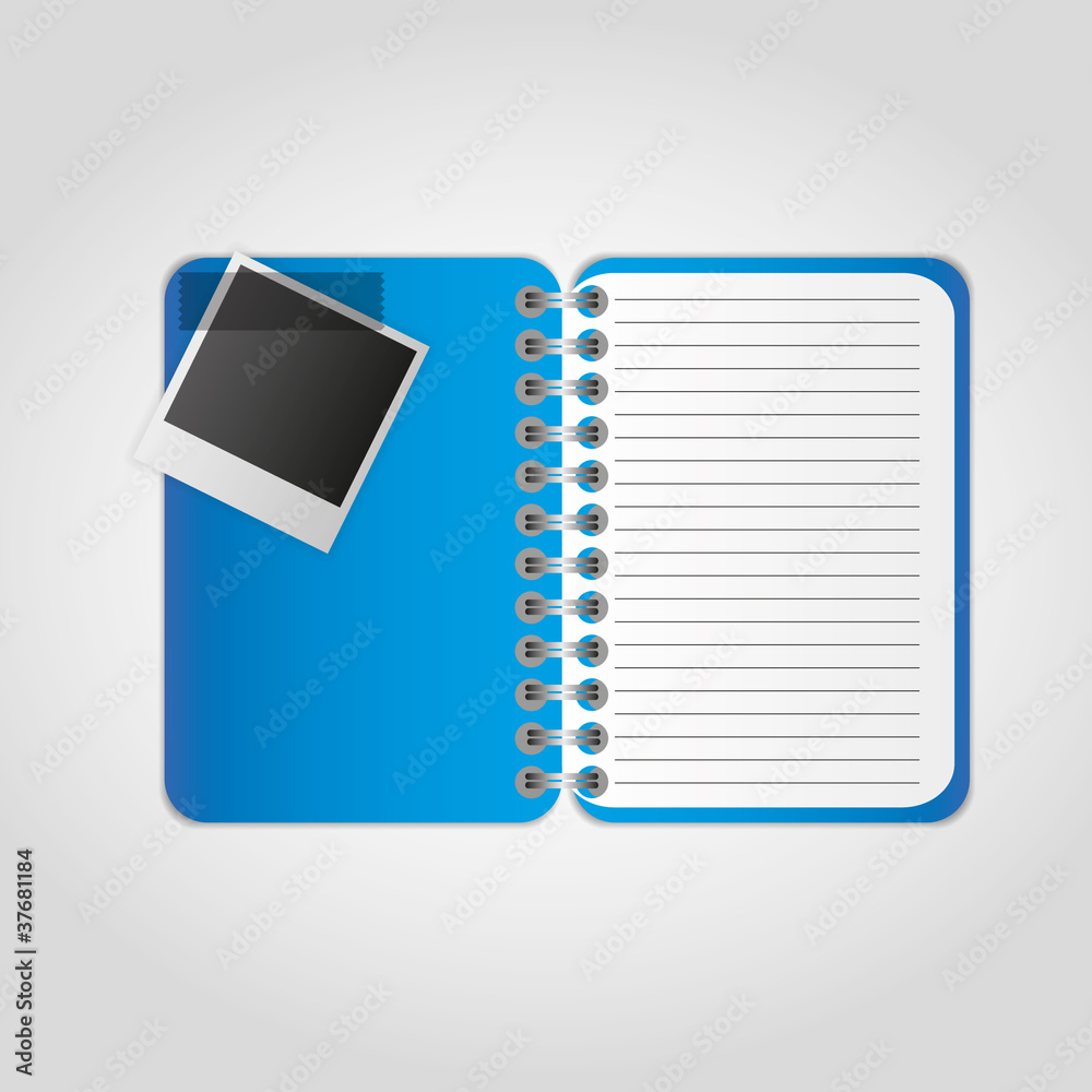 Photographs with notes on the notebook. Photographs with notes on the notebook.