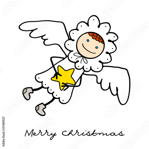 Angel with star