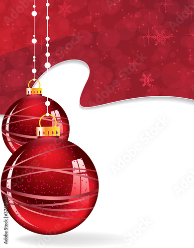 glowing  Christmas balls