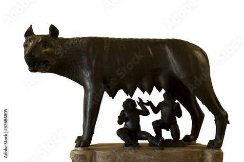 Photography romulus and remus rome symbol
