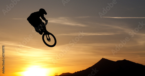 Mountainbike silhouette