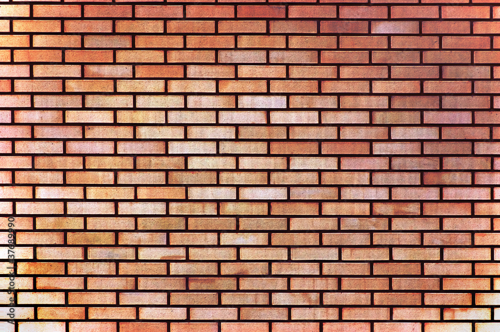 Red yellow beige tan fine brick wall texture background Red yellow beige tan fine brick wall texture background