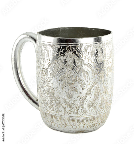 Ancient silver tableware cup
